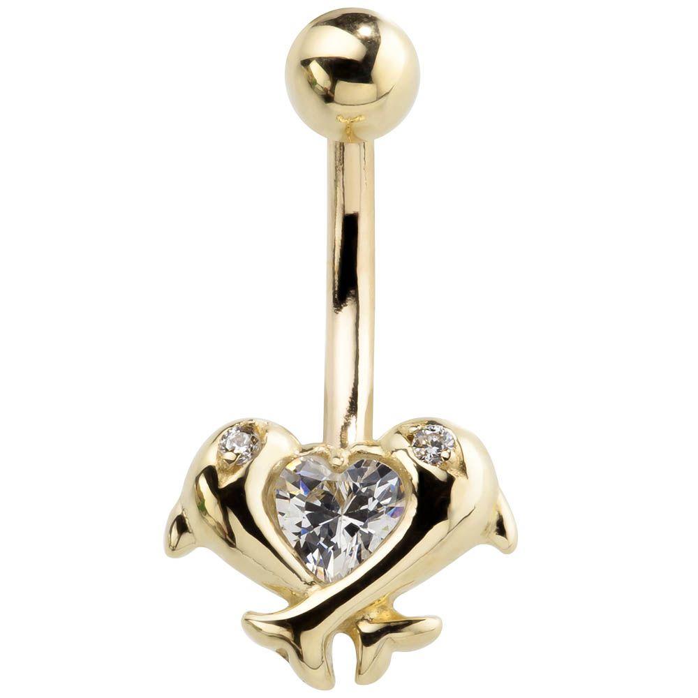 Dolphin Navel Belly Button Ring