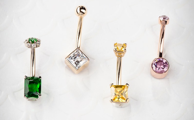 14k gold belly rings by FreshTrends