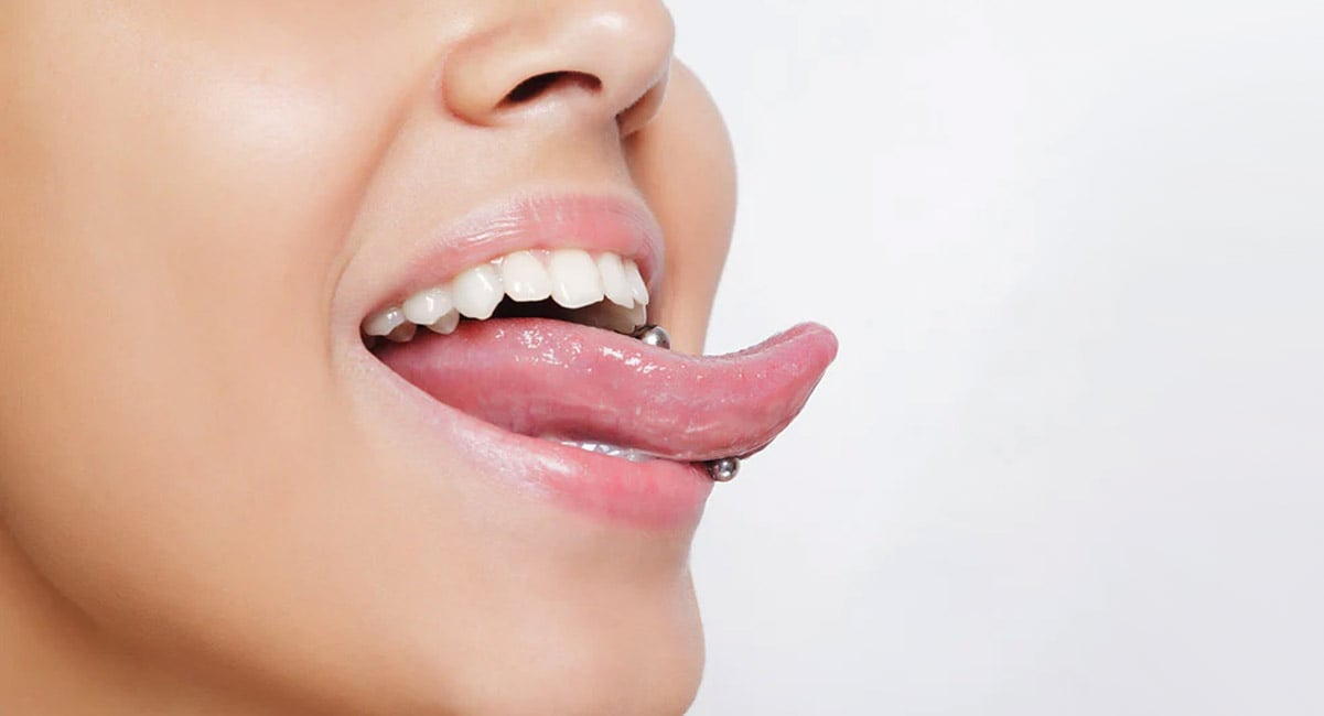 tongue piercing