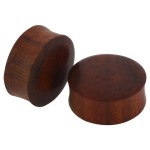 Solid Bloodwood Organic Double Flared Plug