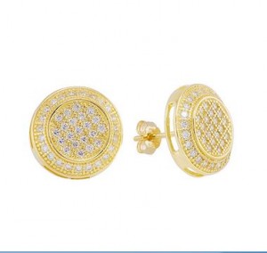 Belle gold diamond disney earrings