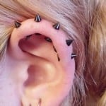 cartilage helix spikes piercings