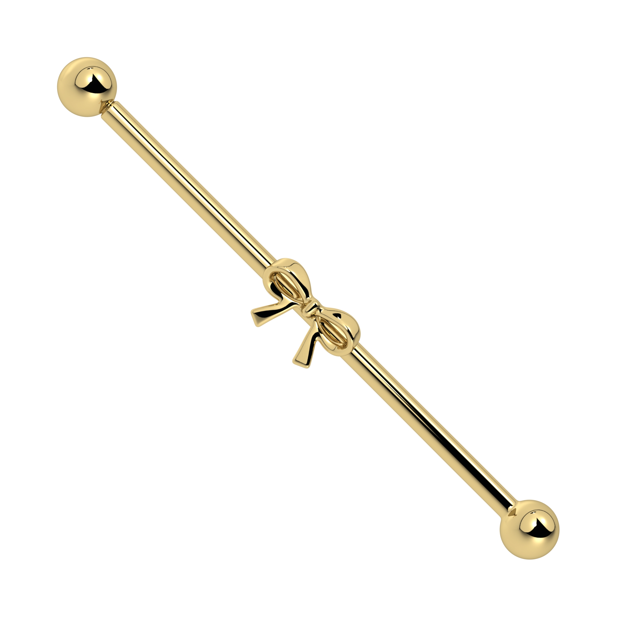 Bow industrial barbell