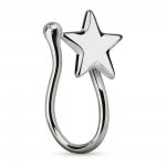 Star Black Anodized Non-Pierced Clip-On Nose Ring