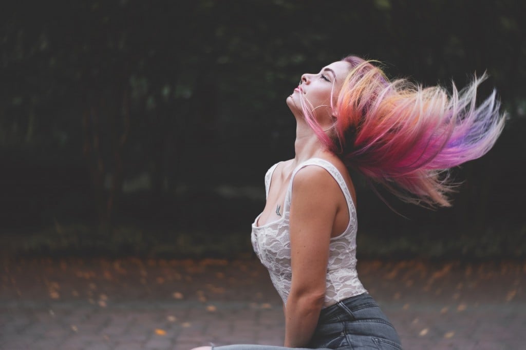 Moms with colorful hair