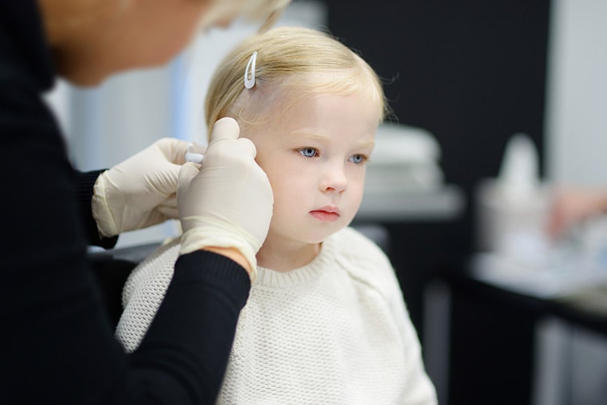 child ear piercing