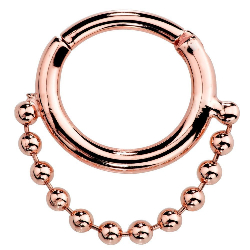Rose Gold Septum Ring FreshTrends Body Jewelry New Arrivals New Trends Fashion Style 14k Gold Styles Jewelry