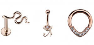 Rose Gold Nose Ring Septum Daith Belly Button Ring Labret Flat Barbell FreshTrends Body Jewelry New Arrivals New Trends Fashion Style 14k Gold Styles Jewelry