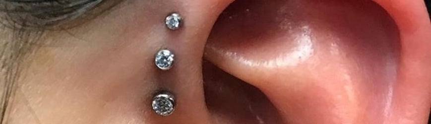 Triple Threat Forward Helix Piercings Freshtrends Body Jewelry Blog