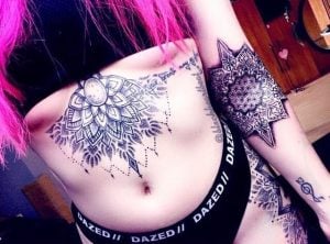 16 Attractive Sternum Tattoo Designs and Ideas 2023