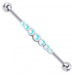 FreshTrends pearl row industrial barbell