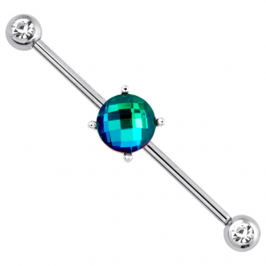 FreshTrends Chic Blue Industrial Barbell