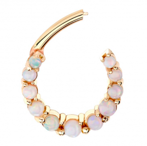 FreshTrends opal clicker ring
