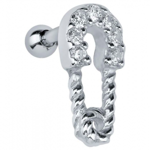 FreshTrends safety pin cartilage stud