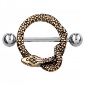 FreshTrends snake nipple ring shield