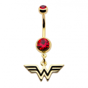 FreshTrends Wonder Woman belly ring