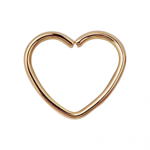 FreshTrends heart shaped twist hoop cartilage ring