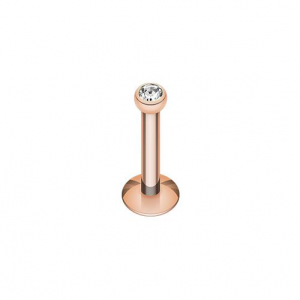 FreshTrends rose gold plated lip ring