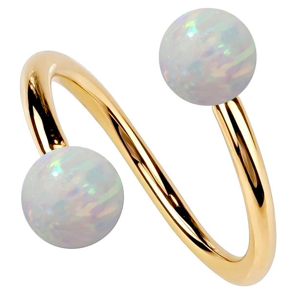 FreshTrends opal spiral barbell