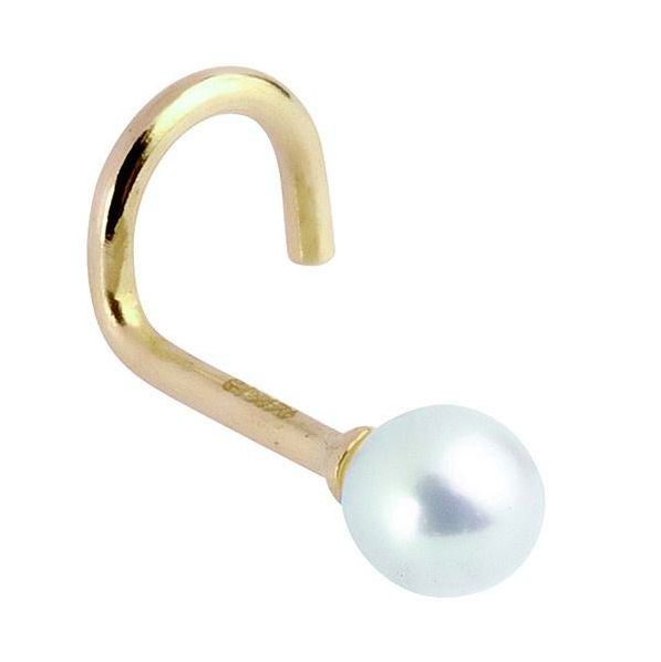 FreshTrends genuine pearl nose stud