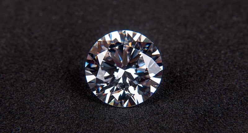 a round cut brilliant diamond
