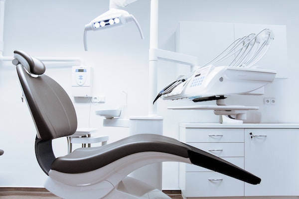 dentist chair in a clean office