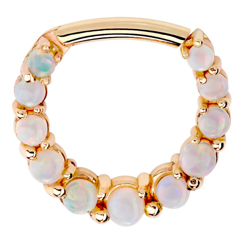 opal clicker ring by FreshTrends