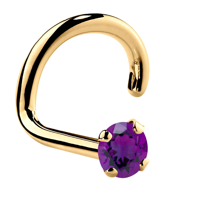 amethyst nose ring by FreshTrends