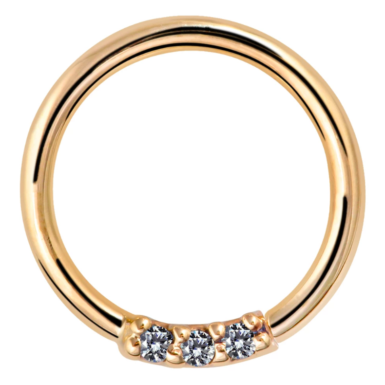 triple diamond seamless ring by FreshTrends