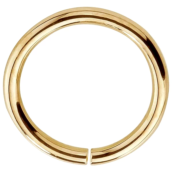 Seamless Ring Hoop 14K Gold or Platinum