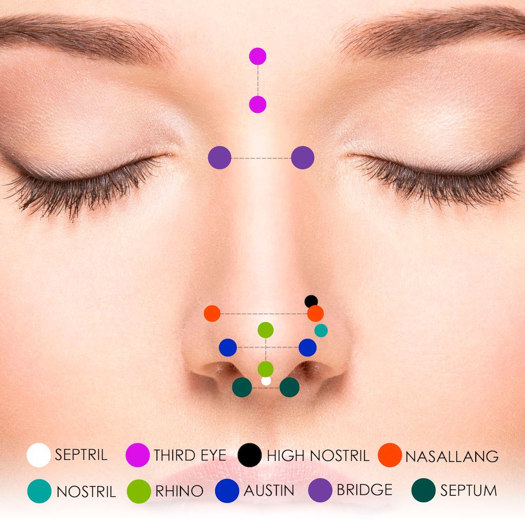 Nose Piercing Chart