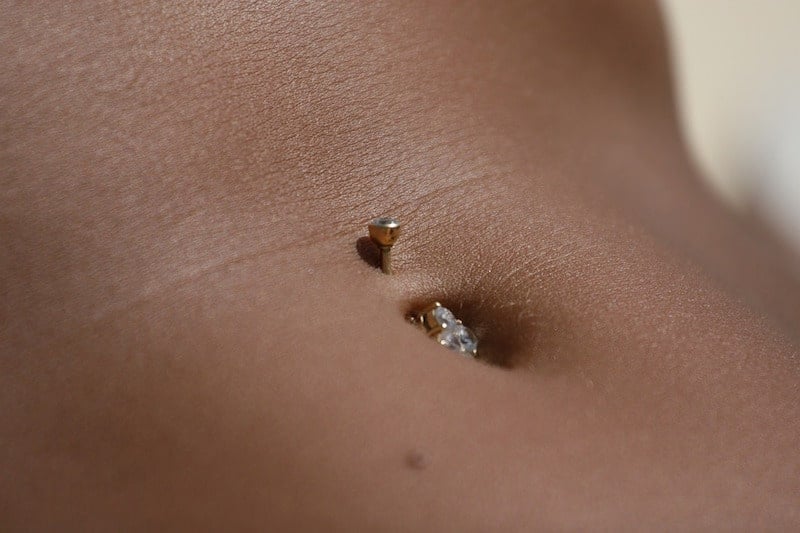 Belly Piercing Closeup