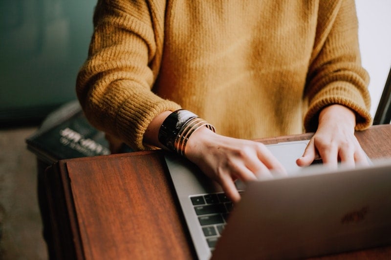 Woman on the Computer