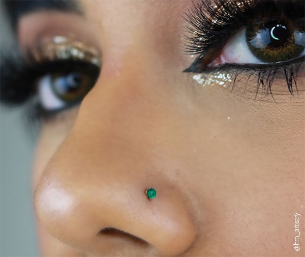 Woman with Emerald Nose Ring