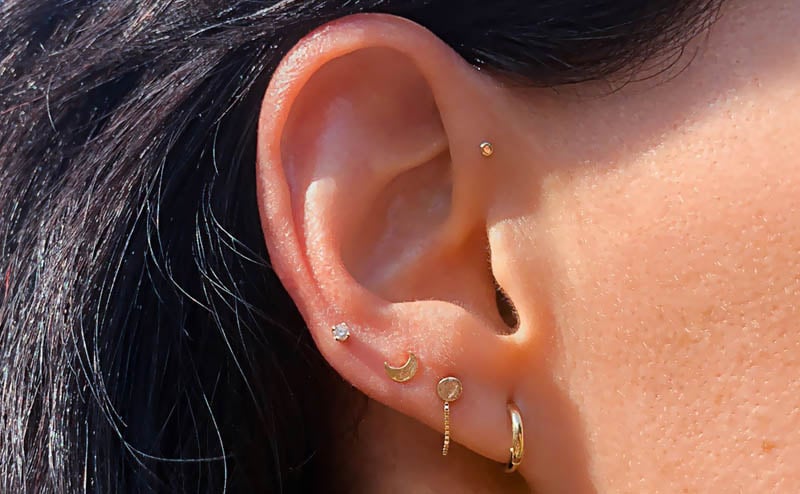 Lobe hot sale ear piercings