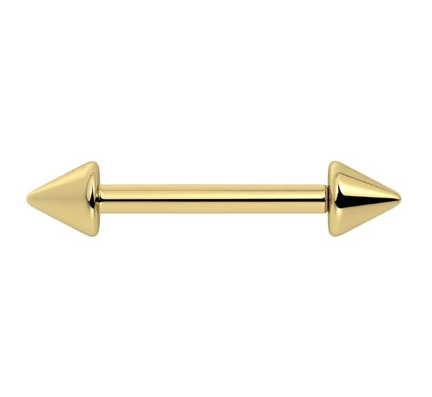 spike straight barbell