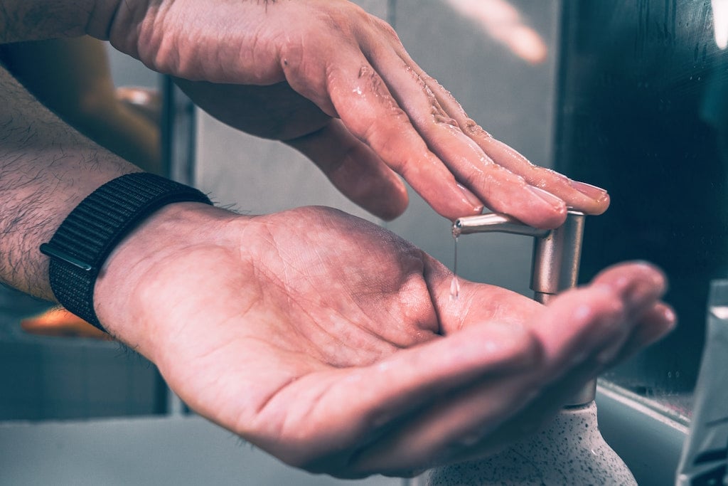 Washing hands