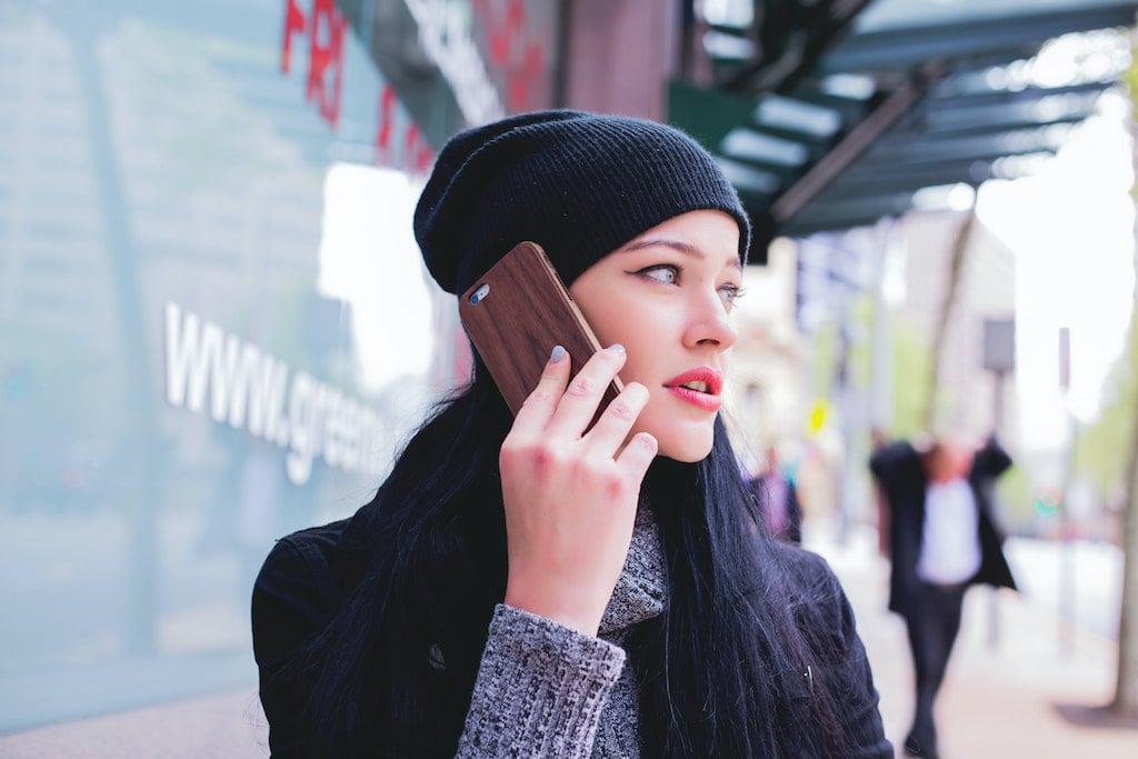 woman on the phone