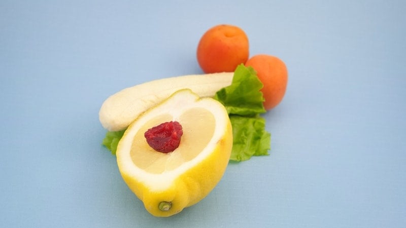 Fruit shaped like genitals