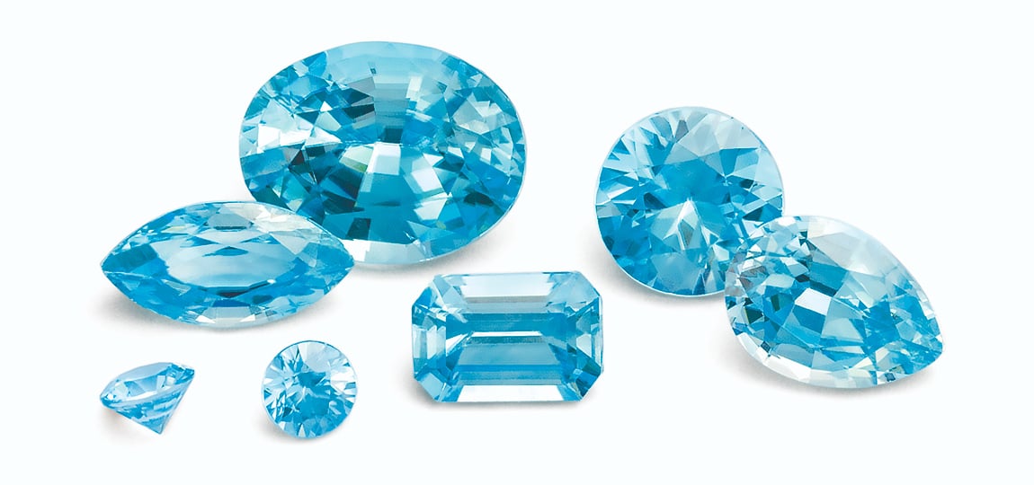 Blue Zircon, December Birthstone