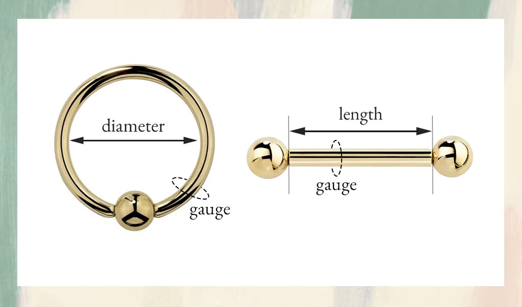 How to measure nipple piercing jewelry